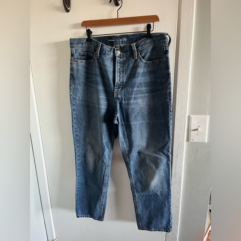 Old Navy Size 14 Sky High Straight Jean